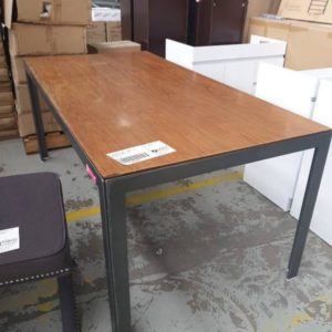 EX FURNITURE HIRE - DINING TABLE SOLD AS IS DAMAGED TOP SOLD AS IS