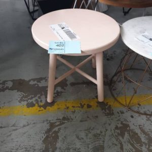 EX HIRE - ROUND SIDE TABLE SOLD AS IS