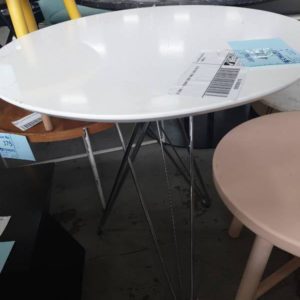 EX HIRE - ROUND SIDE TABLE SOLD AS IS