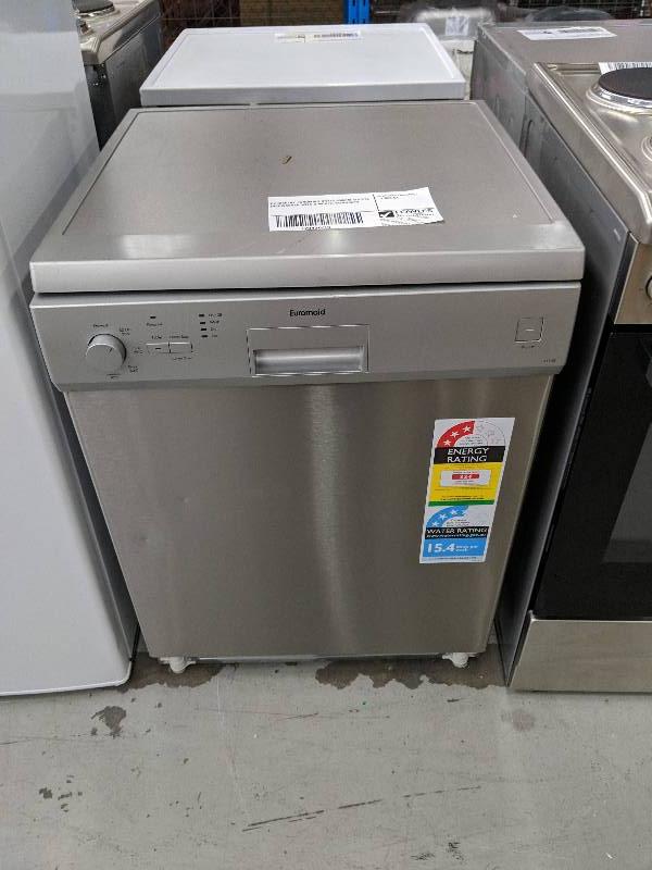 EX DISPLAY EUROMAID DR14S 600MM S/STEEL DISHWASHER WITH 3 ...