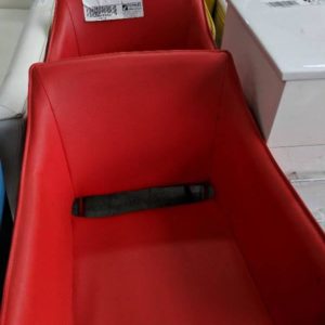 EX HIRE RED CHAIR SOLD AS IS