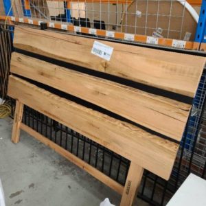 EX DISPLAY - QUEEN KOALA MESSMATE TIMBER HEADBOARD ONLY SOLD AS IS