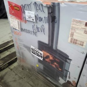 SCANDIA WARMBRITE 200 WOOD HEATER MEDIUM SIZE FAN ASSISTED CONVECTION FIREPLACE 3 SPEEDS HEATS UP TO 200M2 RRP$1299 *CARTON DAMAGE STOCK* 3 MONTH WARRANTY SCWB2003-20-10559