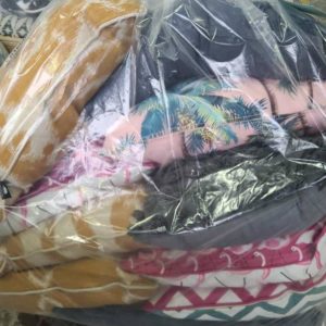 EX HIRE - LARGE BAG OF ASSORTED QUALITY CUSHIONS SOLD AS IS
