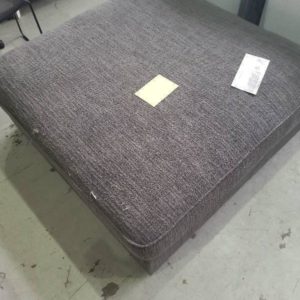 SECONDS CHARCOAL OTTOMAN SOLD AS IS