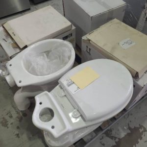 PALLET OF ASSORTED TOILETS SOLD AS IS