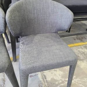 EX-HIRE DARK GREY DINING CHAIR SOLD AS IS