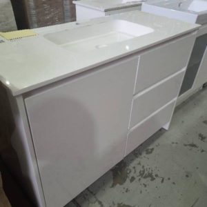 1200MM ENVY VANITY WITH SOLID SURFACE BASIN PALLET 12