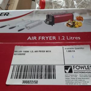 HELLER 1100W 1.2L AIR FRYER WITH ROTISSERIE