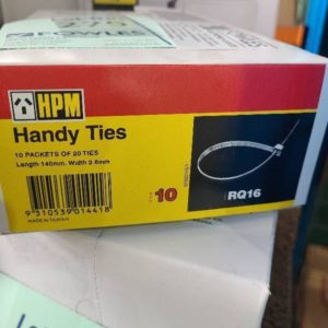 BOX OF 200PCS HPM CABLE TIE RQ16