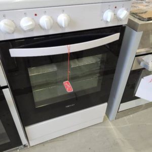 EX DISPLAY TECHNIKA WHITE TEE54FW 540MM ALL ELECTRIC FREESTANDING OVEN WITH 3 MONTH WARRANTY