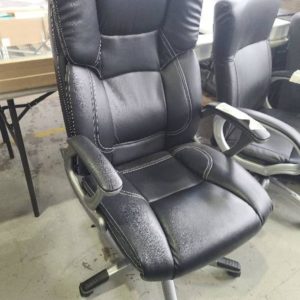 EX DISPLAY HOME FURNITURE - EXECUTIVE OFFICE CHAIR SOLD AS IS