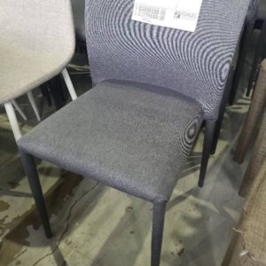 EX HIRE GREY FABRIC DINING CHAIR SOLD AS IS