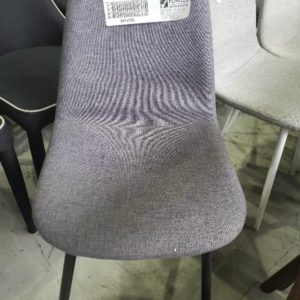EX HIRE LIGHT GREY DINING CHAIR SOLD AS IS