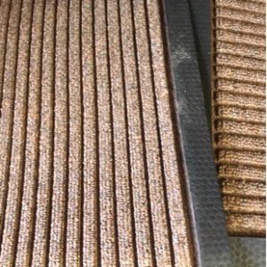 PALLET OF ASSORTED RUBBER BACK MATS BROWN