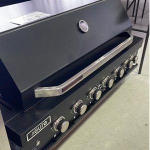 EX DISPLAY EURO EAL1200RBQBL 1200MM BUILT IN BBQ 6 BURNER WITH BLUE LED ROUND KNOB WITH 3 MONTH WARRANTY
