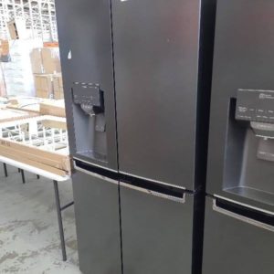 EX-DISPLAY LG 506L FRENCH DOOR FRIDGE WITH ICE AND WATER DISPENSER GFL570MBL WITH 6 MONTHS WARRANTY 380012883