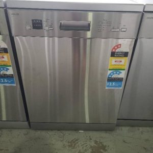 EX DISPLAY EURO DISHWASHER EED614SX 600MM 6 WASH PROGAMS WITH 3 MONTH WARRANTY