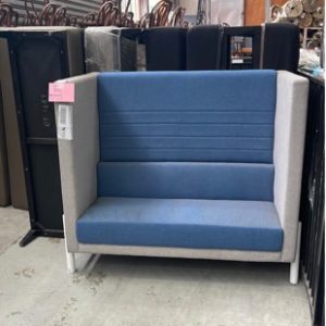 EX HIRE TWO TONE EXTRA HIGH BENCH SEATING SOLD AS IS