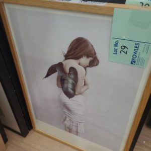 EX HIRE DESIGNER ARTWORK SOLD AS IS SOME MARKS ON FRAMES