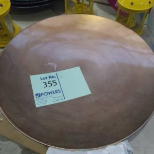BRONZE GLOSS LARGE DISPLAY PLATE *SOME MARKS SOLD AS IS*