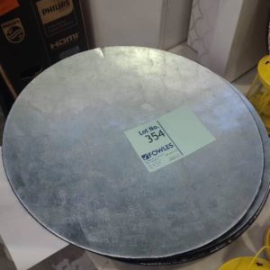 LARGE SILVER GLOSS DISPLAY PLATE **SOME MARKS SOLD AS IS**
