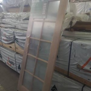 2040X820 JST10 CLEAR GLAZED 1O LITE COLONIAL GLASS DOOR
