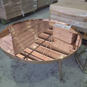 NEW COPPER ROUND COFFEE TABLE AU0536