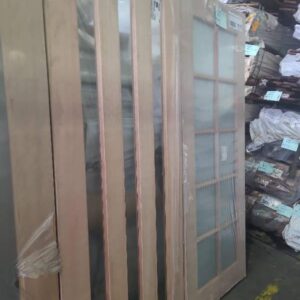 2040X820 XS45 3 LITE FROSTED GLASS ENTRANCE DOOR