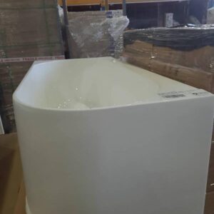 NEW COSTANZA 1660 LEFT HAND CORNER BATH MATTE WHITE EXTERIOR GLOSS WHITE INTERIOR COSTANZA1660 LH MATTE WH
