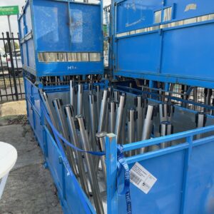 STILLAGE OF QLINE METAL LINE BARRIERS FOR RETAIL SOLD AS IS **QTY IS WHAT IS IN THE STILLAGE AND THE STILLAGE IS NOT INCLUDED**