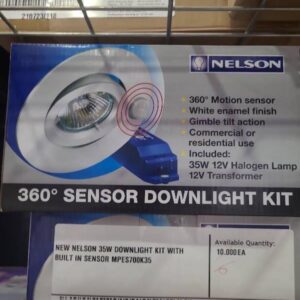 NEW NELSON 35W DOWNLIGHT KIT WITH BUILT IN SENSOR MPES700K35