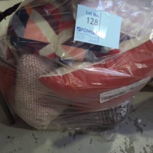 BAG OF ASSORTED CUSHIONS