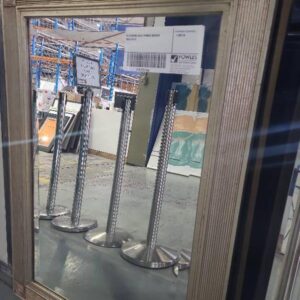 EX STAGING GOLD FRAMED MIRROR SOLD AS IS
