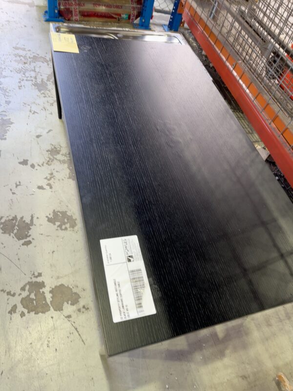 EX PROPERTY STYLING RECTANGLE BLACK LAMINATE COFFEE TABLE SOLD AS IS