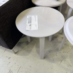 EX HIRE GREY SMALL SIDE TABLE SOLD AS IS