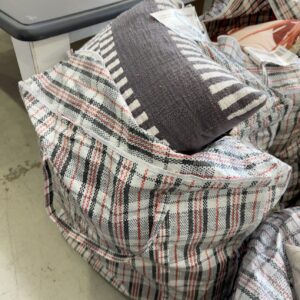EX STAGING FURNITURE - BAG OF ASSORTED CUSHIONS SOLD AS IS
