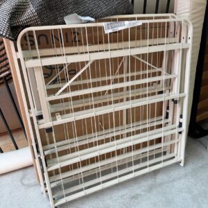 EX STAGING FURNITURE - FOLDING METAL SINGLE BED BASE SOLD AS IS