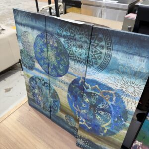 EX STAGING FURNITURE - SET OF 3 PIECE ARTWORK, SOLD AS IS