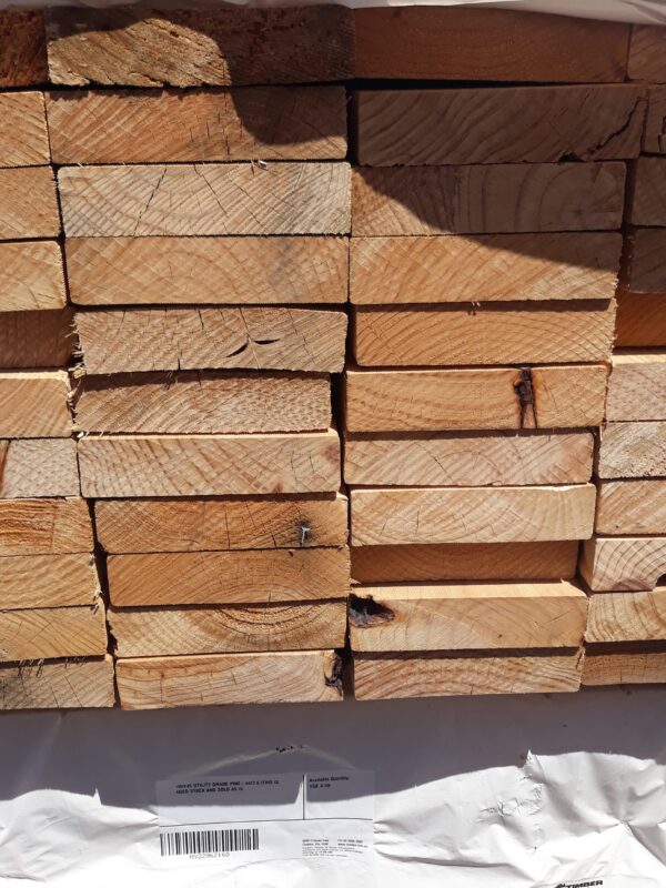 190X45 UTILITY GRADE PINE-44/3.6 (THIS IS AGED STOCK AND SOLD AS IS