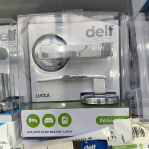 DELF LUCCA ROUND PASSAGE LEVER SET, BC