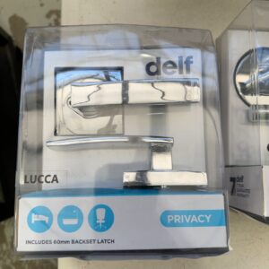 DELF LUCCA SQUARE PRIVACY LEVER SET, BC