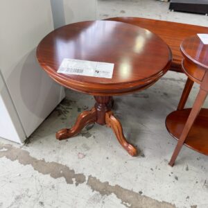 SECONDHAND - ANTIQUE STYLE SOLID TIMBER SIDE TABLE, SOLD AS IS