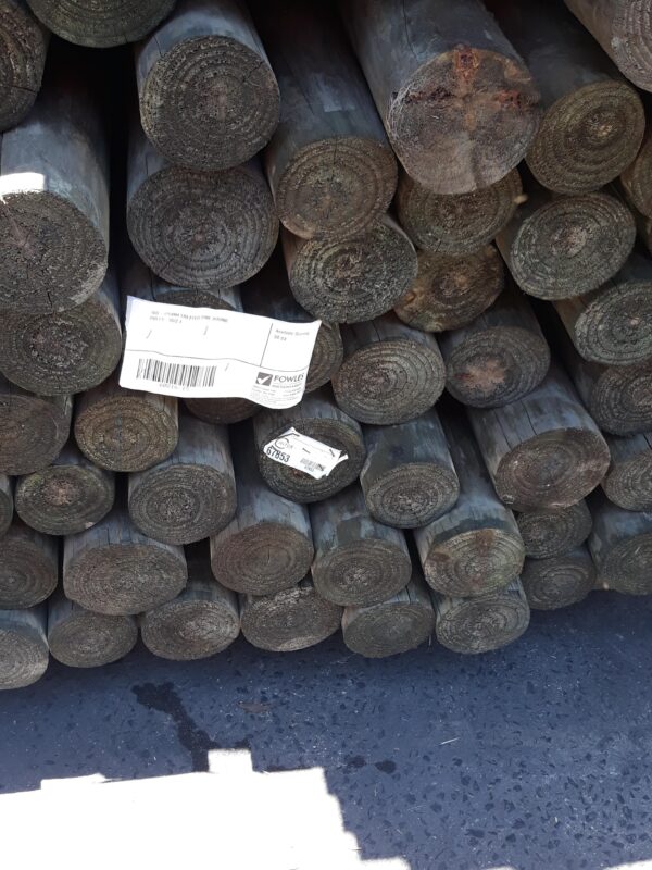 100-125MM TREATED PINE ROUND POLES-50/2.1