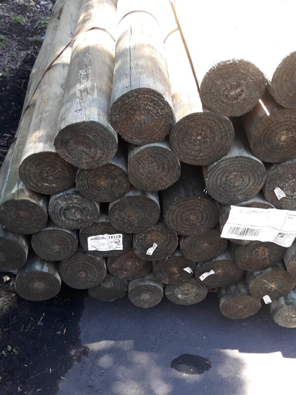 100-125MM TREATED PINE ROUND POLES-50/2.1