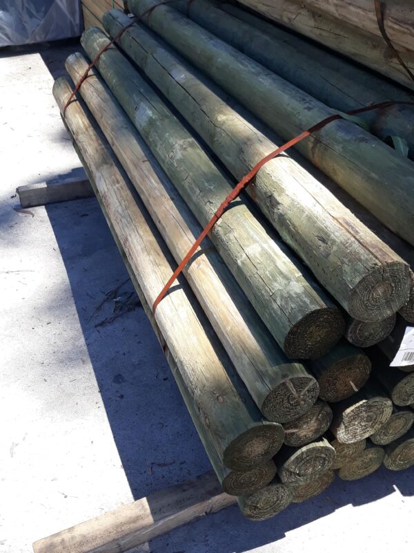 100-125MM TREATED PINE ROUND POLES-50/2.1