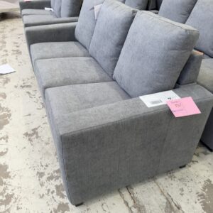 NEW BOBBY 3 SEATER SOFA BED COUCH, DARK GREY