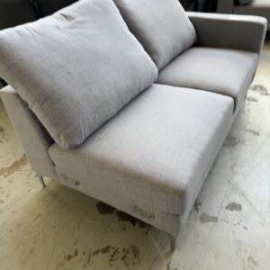 NEW MARCUS LIGHT GREY RIGHT HAND SECTION ONLY OF LOUNGE, *PART SUITE SOLD AS IS*
