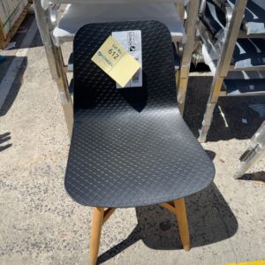 EX DISPLAY BLACK OUTDOOR CHAIR, SOLD AS IS