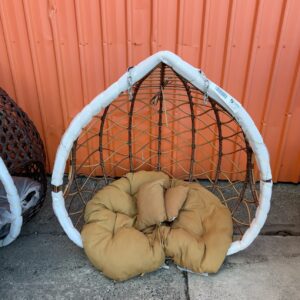 NEW MIXED BROWN XL HANGING EGG CHAIR